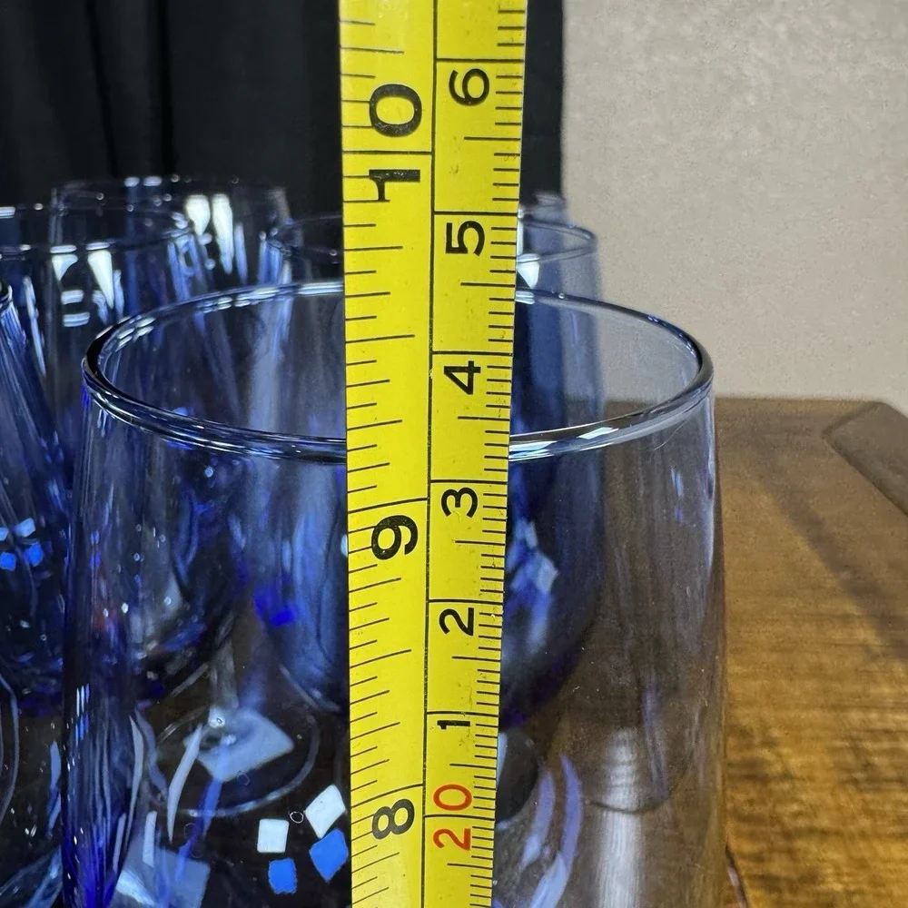 Set of 4 Libbey Vina Blue 9.25